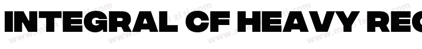Integral CF Heavy Regular字体转换